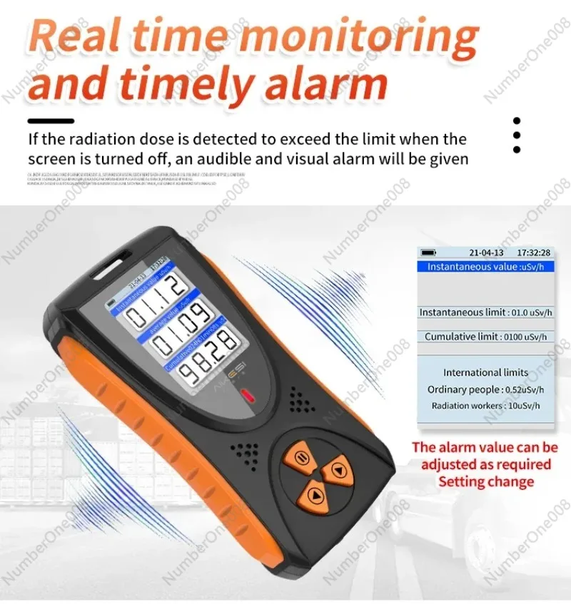 Brand New Original counter Nuclear Radiation Detector X-ray Beta Gamma Detector Geiger Counter Dosimeter Lithium battery