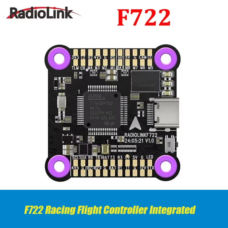 

Контроллер полета гоночного радиоуправления F722, интегрированный OSD BEC с открытым исходным кодом Betaflight, передача нескольких изображений 3-6S для радиоуправляемого дрона