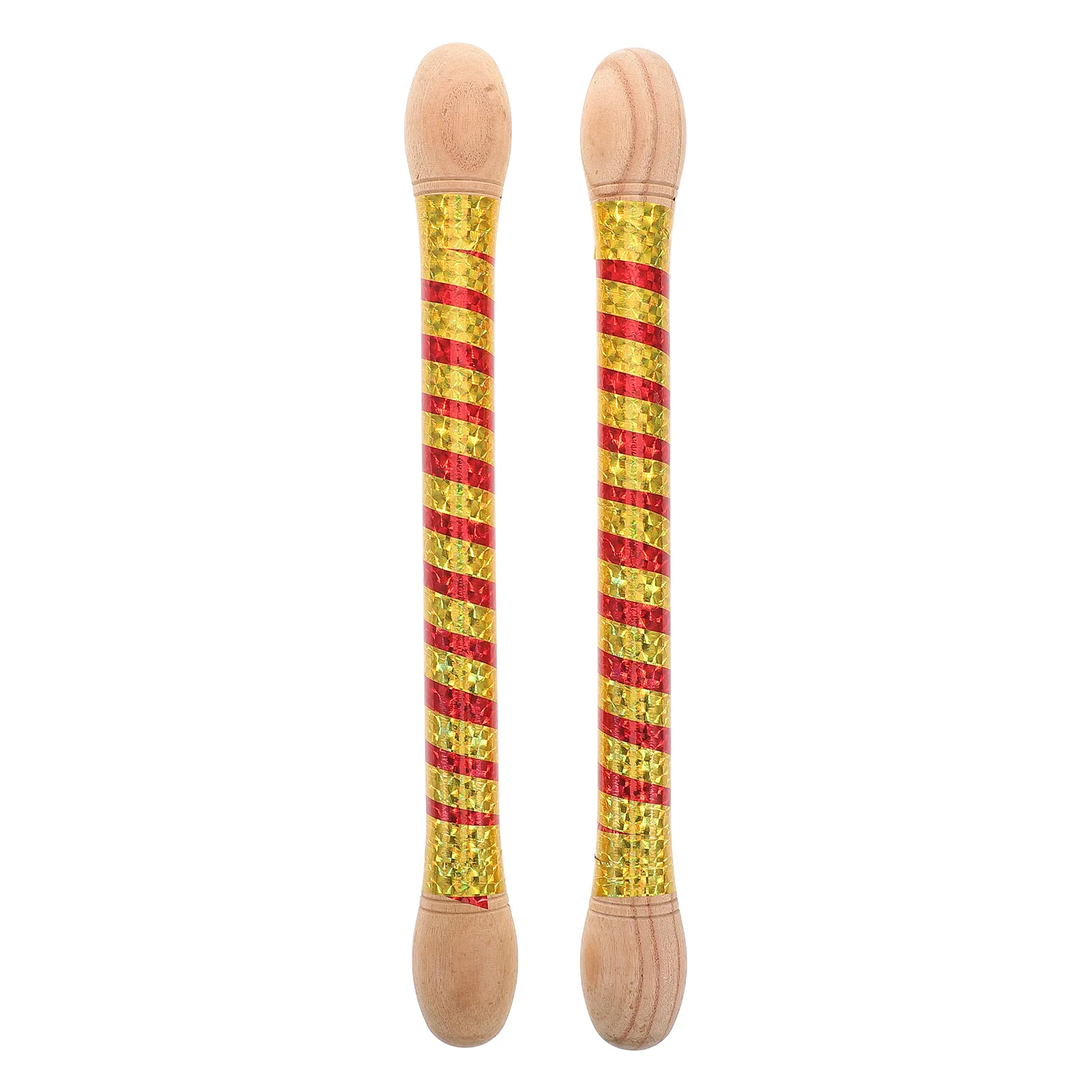 

2 Pcs Locust Wood Drum Stick Sticks Bulk for Kids Air Drumsticks Beginner Colored Round Head Child