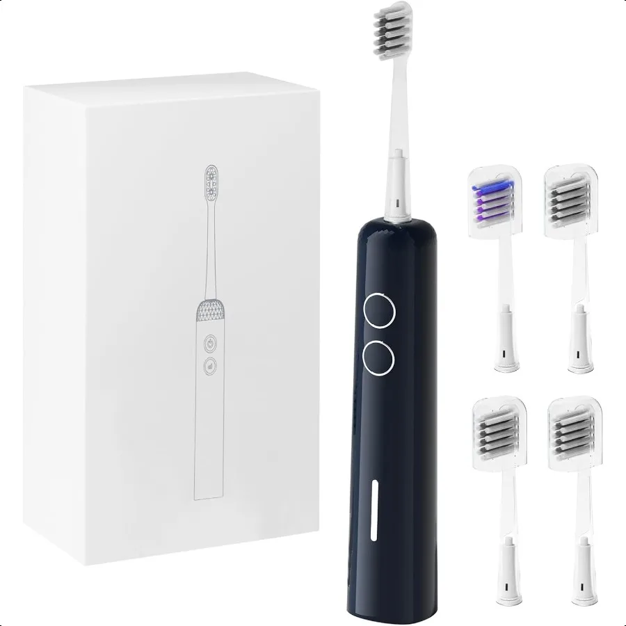 

Подметальная вибрирующая электрическая зубная щетка с 4 насадками для взрослых и 60 дней на одинарной зарядке, 4 цвета, встроенная интимная Sma