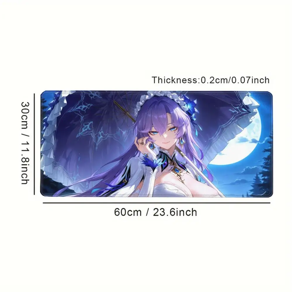 Cantarella Mouse Pad Game Wuthering Waves Mousepad Office Desk Pad Computer Gaming Accessories Stitch Edge Rubber Keyboard Mat