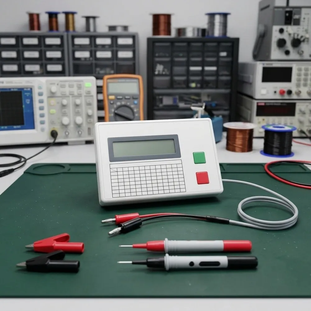 ESR2501C Electronic Component Tester for Electrolytic Capacitor ESR and DCR Evaluation Using Industry-Standard 100kHz Frequency