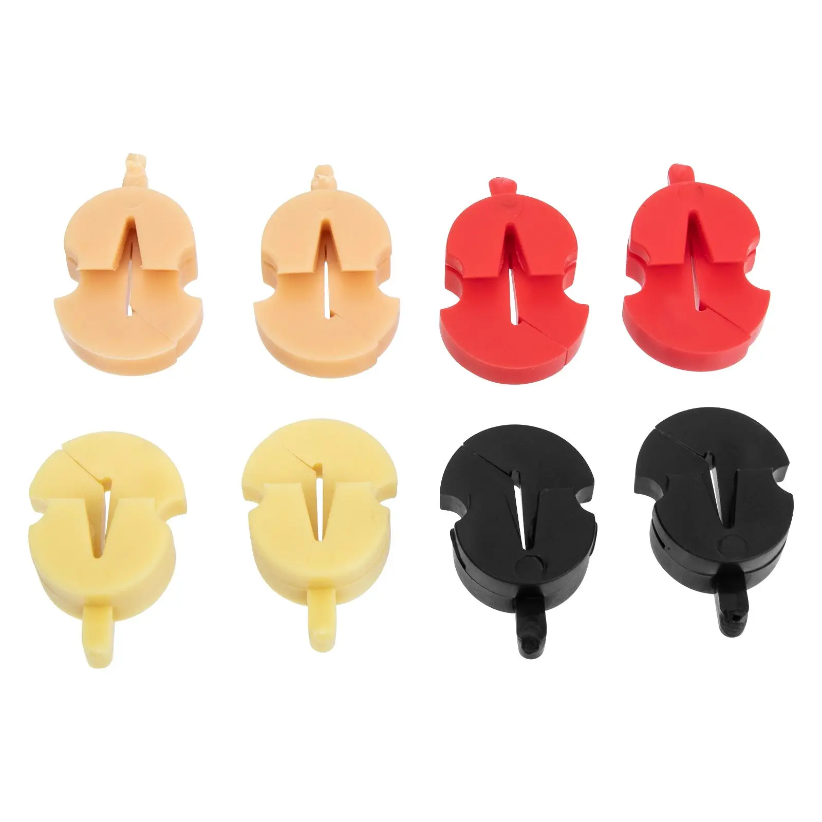 

8 Pcs Small Mutes Beginner Play Type Fiddle Violin Sordine Rubber Practice Cello