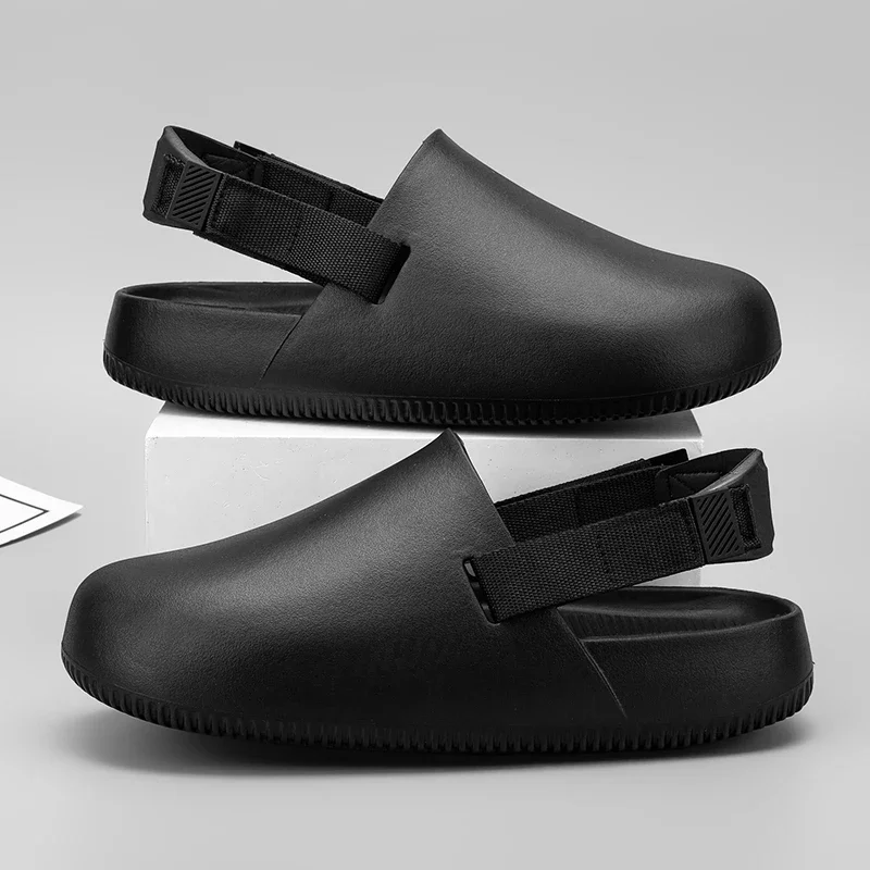 2024 nuove pantofole da uomo estive ciabatte piatte da uomo sandali da spiaggia scarpe da acqua ad asciugatura rapida pantofole leggere da giardino casual da lavoro