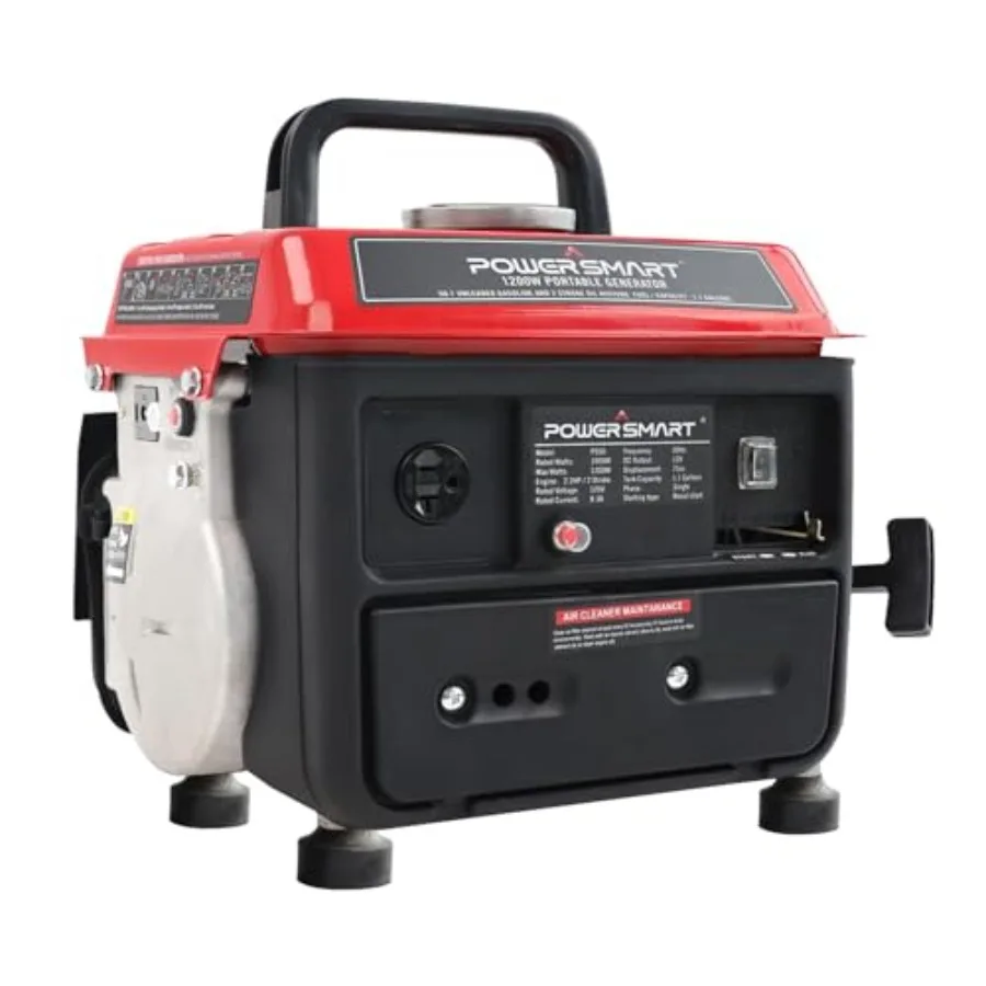 Generation 1200 Watts Outdoor Gas Powered Portable Generator with Low Noise