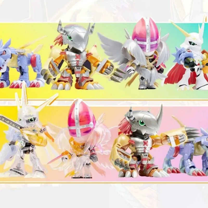 Plabako 디지털 몬스터 블라인드 박스 애니메이션 주변 장치 조립 장난감 싸움 드래곤 모델 차고 키트 유행 선물 사용자 정의