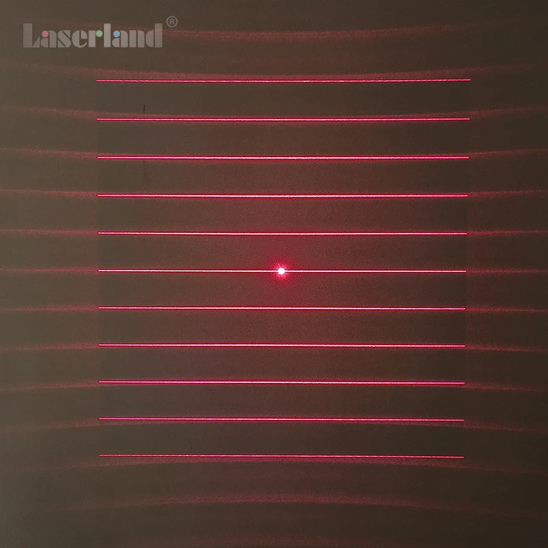 650nm الأحمر 11 خطوط متوازية صريف DOE حيود وحدة الليزر ثلاثية الأبعاد مصدر الضوء الهيكلي