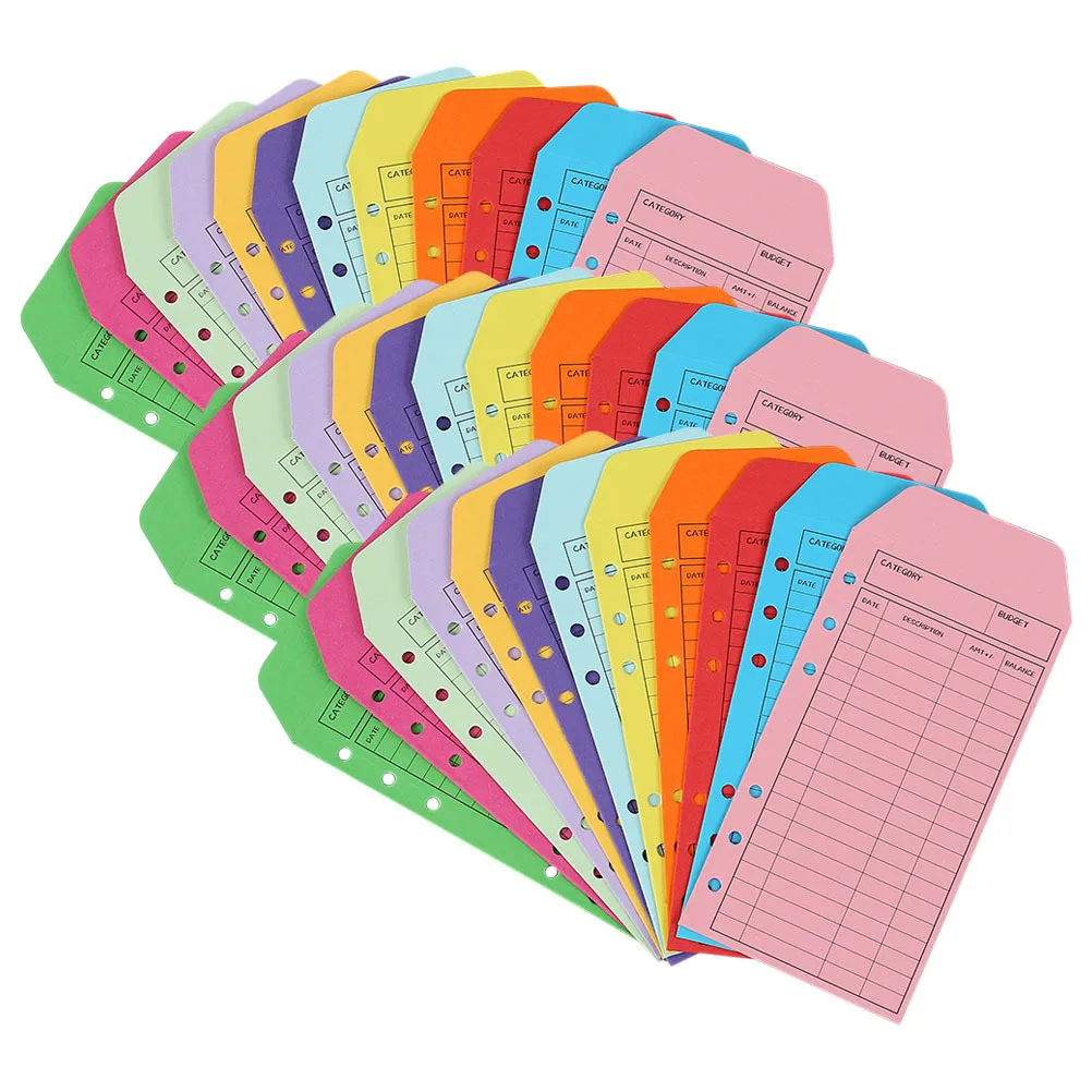 

36 шт. красочный набор бюджетных конвертов для управления наличными деньгами безопасная печать многоразовый денежный депозитный мешочек розничная торговля