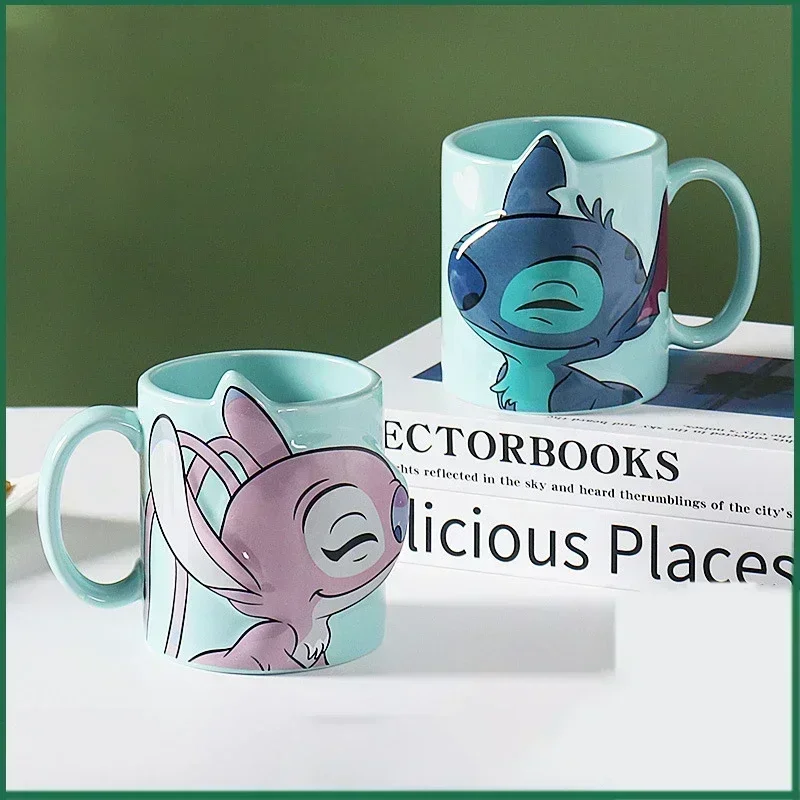 

Kawaii Disney Stitch Mug Cartoon New Couple Pair Cup 3d Ceramic Cup Coffee Cup 300ml Student Water Cup Gift Valentine'S Day Gift