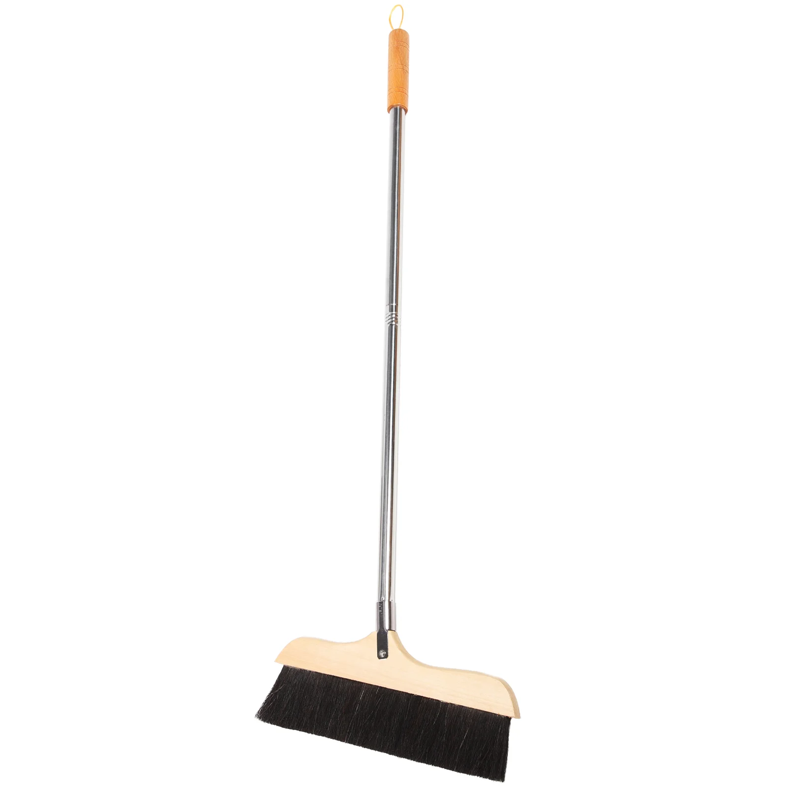 

Horse Hair Broom Sweeping Brush Stainless Steel Pole Cleaning Wooden Hardwood Floor Garage Plastic