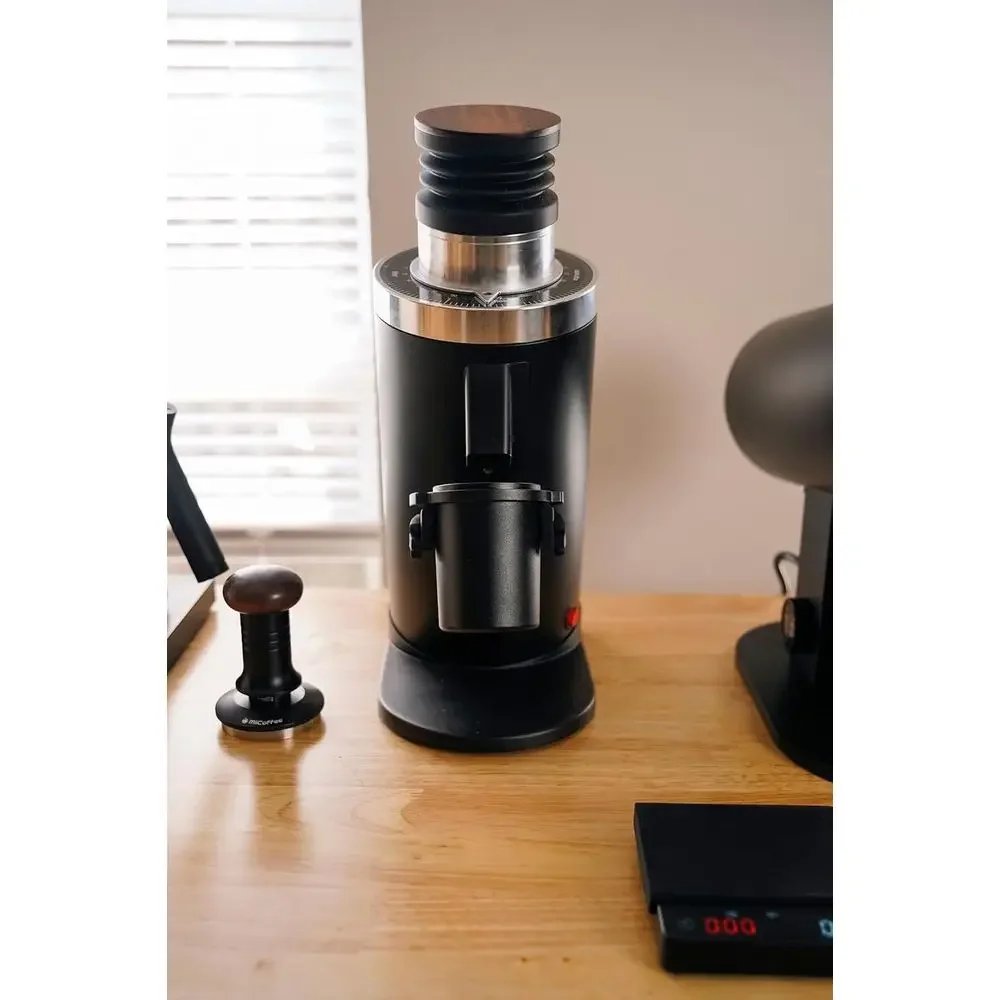 Black DF64 II Single Dosing Professional Conical Burr Coffee Grinder Adjustable Precision for Laboratory Cafe Home Barista Use