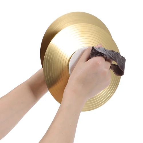 Imagen 2 del producto Mini platillos de mano para niños, instrumento Musical, juguetes educativos, soporte de percusión de aleación, platillos, banda de percusión, 1 par