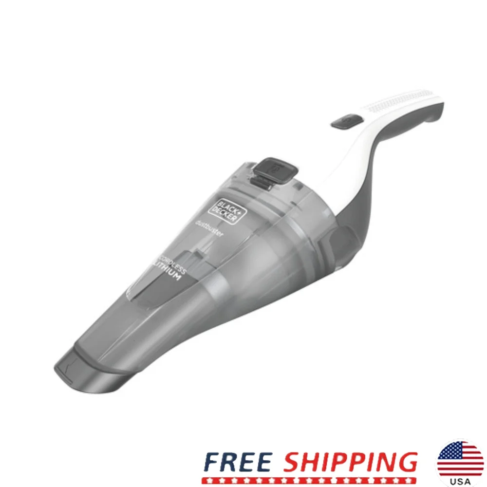 

Cordless Hand Vacuum Lightweight Portable Dustbuster Quick Cleanups Washable Filter Wall Mount Charger Crevice Tool Ideal