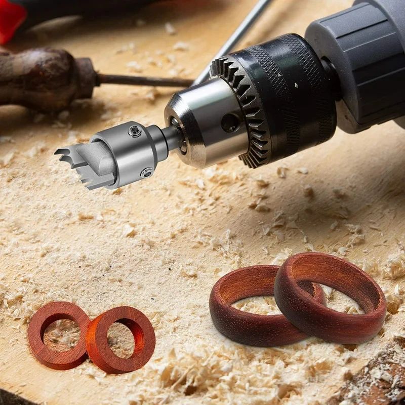 Wood Bracelet Cutter Full Set Woodworking Buddha Bead Cutter, Milling Cutter, Drill Bit, Ball Blade, Alloy Woodworking Cutter