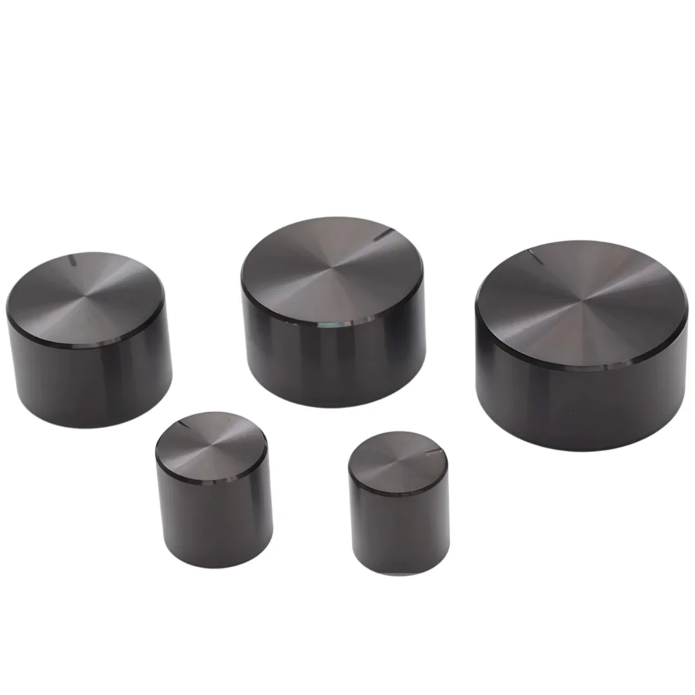 High-end Aluminum Alloy Potentiometer Knob Cap Encoder Volume Control Audio Knob  ( 6mm Knurled Shaft Dia.)