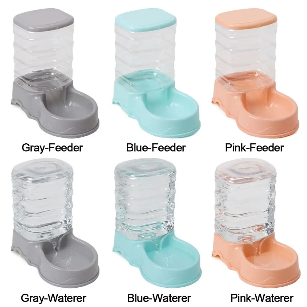 เครื่องให้อาหารสัตว์เลี้ยงอัตโนมัติ ขนาด 3.8 ลิตร พร้อมชามน้ำและอาหาร สำหรับสัตว์เลี้ยงขนาดใหญ่ เช่น แมว สุนัข