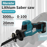 18V Cordless Electric Reciprocating Saw Brushless Rechargeable Wood Metal Cutting Saw Portable Saw Power Tool For Makita Battery