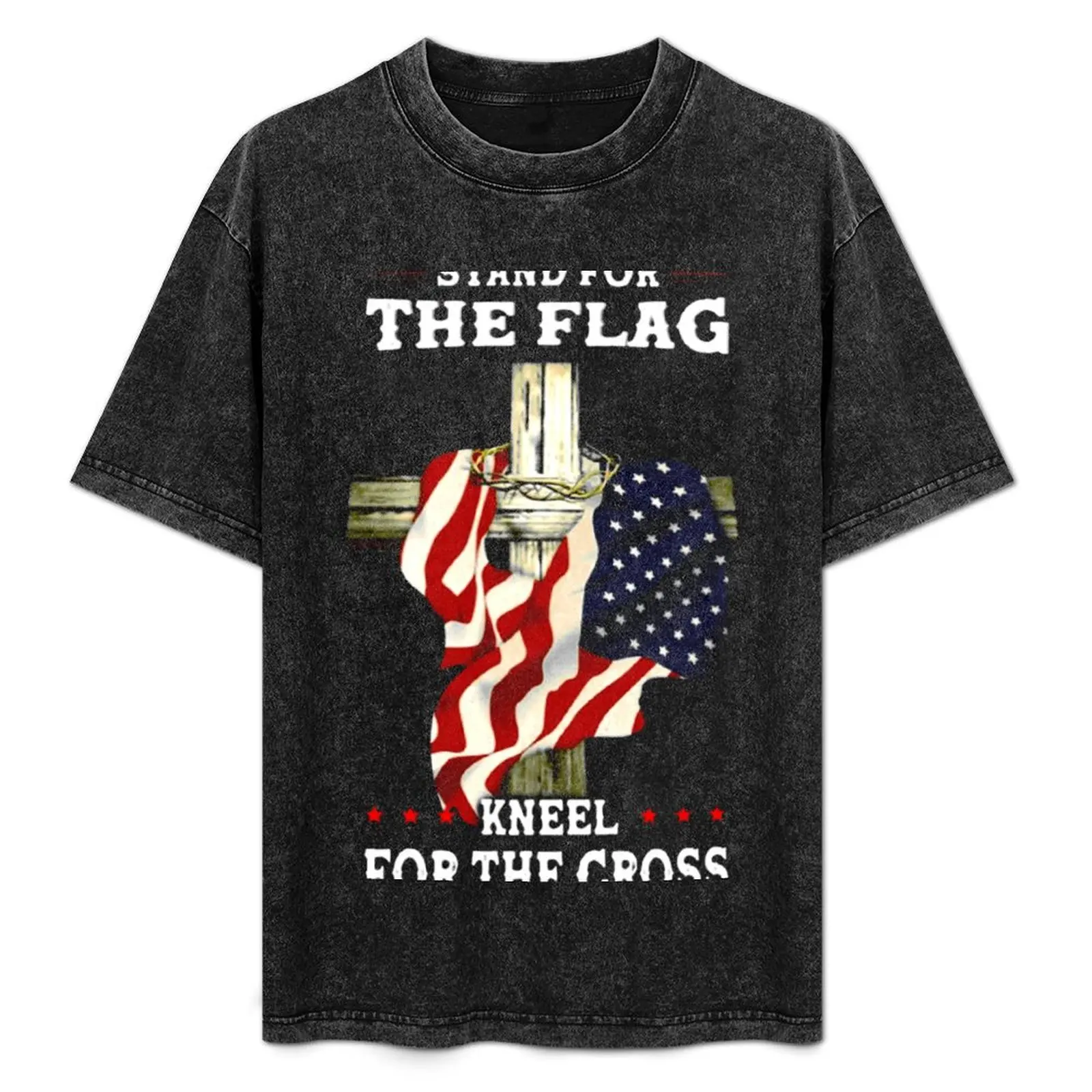 

Stand For The Flag Kneel For The Cross T-Shirt Plus Size Everyday Tee Shirt