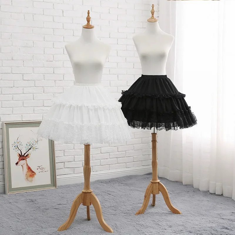 Cosplay Daily Fishbone Crinoline Adjustable Violence Card Door Lolita Slip Dress Lolita Soft Sister Skirt