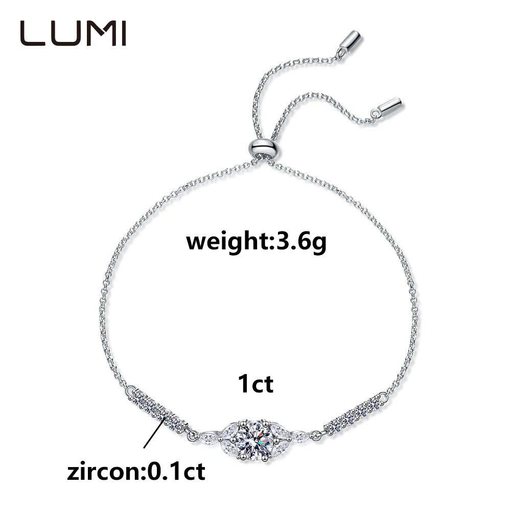 

Серебряный браслет Big Hit с цветущей звездой и цветком S925, 1 карат, муассанит для вечеринки, юбилея, подарок на день рождения, обручальные украшения