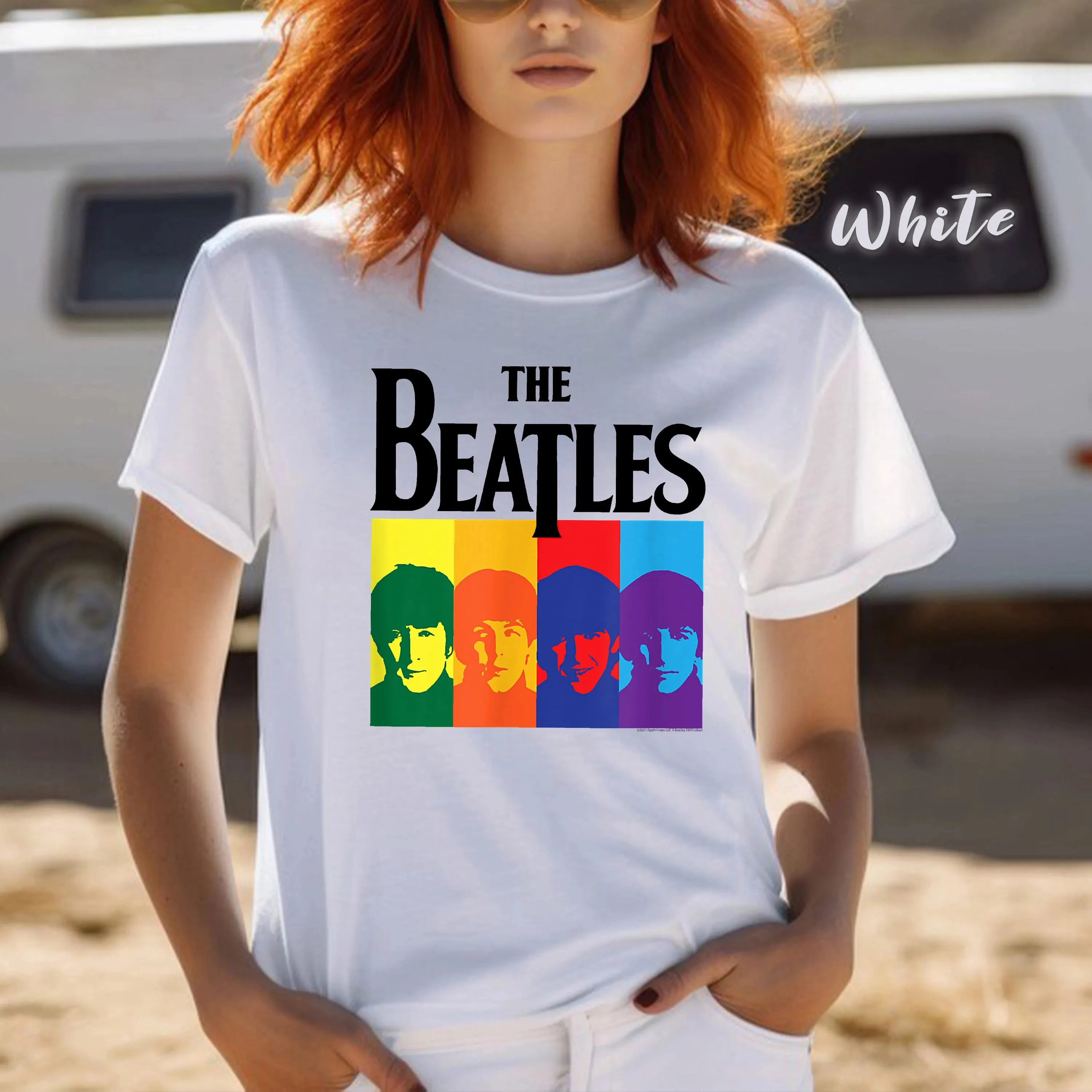 The Beatles 70s Retro Rock And Roll Graphic T‑Shirt, Men Women Casual O‑Neck Short‑Sleeve, Rock Fan Gift Streetwear Daily Top