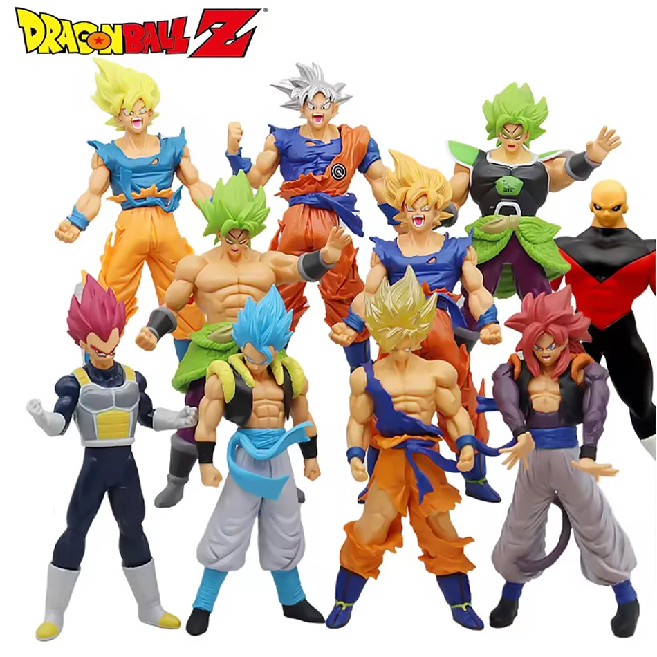 Dragon Ball Z Super Saiyan Anime Figurine Modello GK Rose Goku Action Figure DBZ Gohan Figure Vegeta Collezione di statue Giocattolo Figma