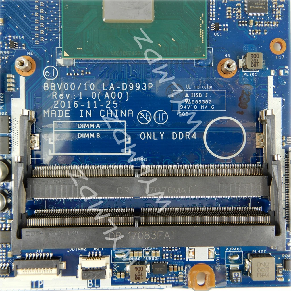 Imagem -05 - Placa-principal para Dell Inspiron 14 7467 15 La-d993p com Cpu I57300hq Gpu: Gtx1050ti-v4g