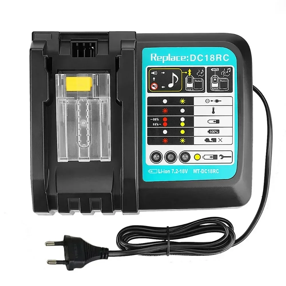 

NEW DC18RC Li-ion Battery Charger 3A Charging Current for Makita 14.4V 18V BL1830 Bl1430 DC18RC DC18RA Power tool 3A charger