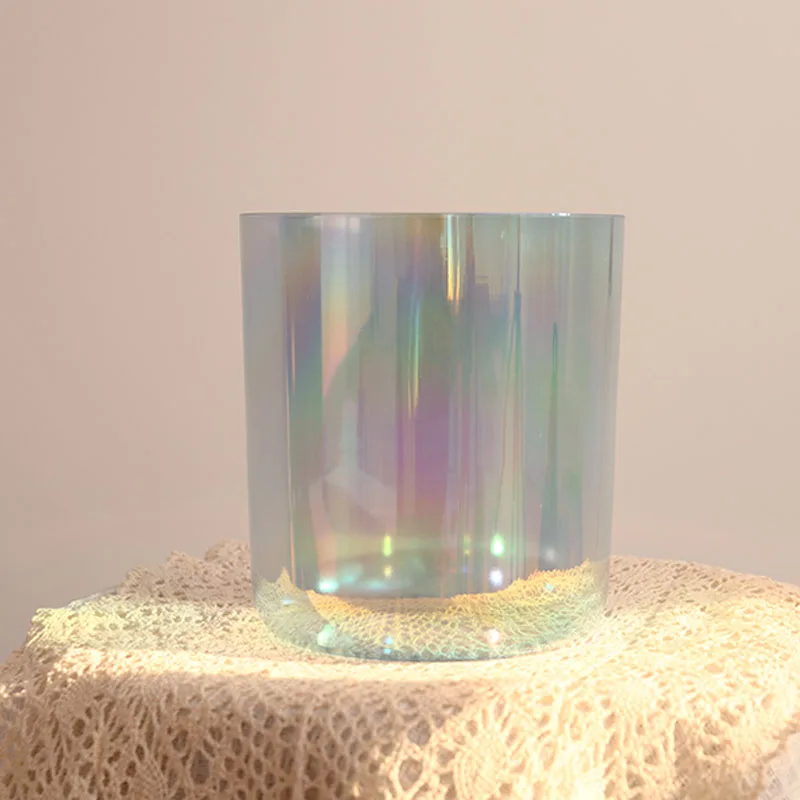 ZHQH 6inch Quartz Crystal Singing Bowl Clear Purple Blue Sound Healing Meditation Instrument