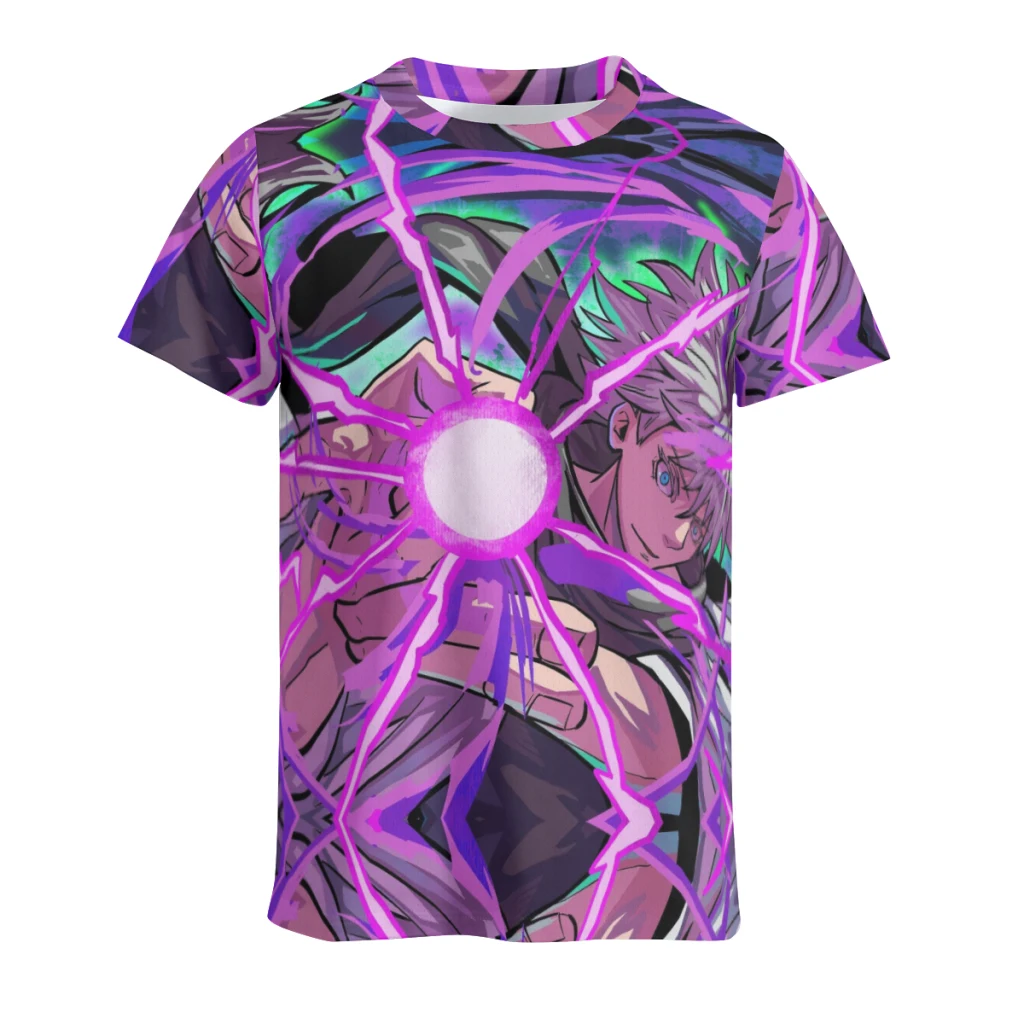 

Jujutsu Kaisen T Shirt For Men Summer Cotton Tops Solid Colors Tshirts O-neck Men Clothing Plus Size M to 6XL