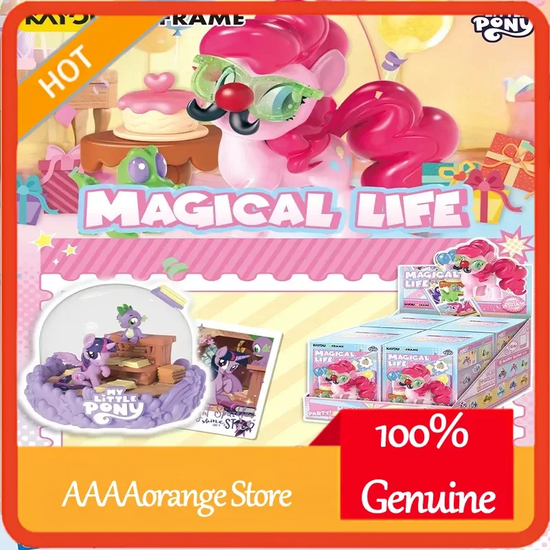 

Мини-коллекция сцен My Little Pony, слепая коробка, украшение для рабочего стола ручной работы, кавайные аниме-фигурки, игрушка-сюрприз, подарочный набор