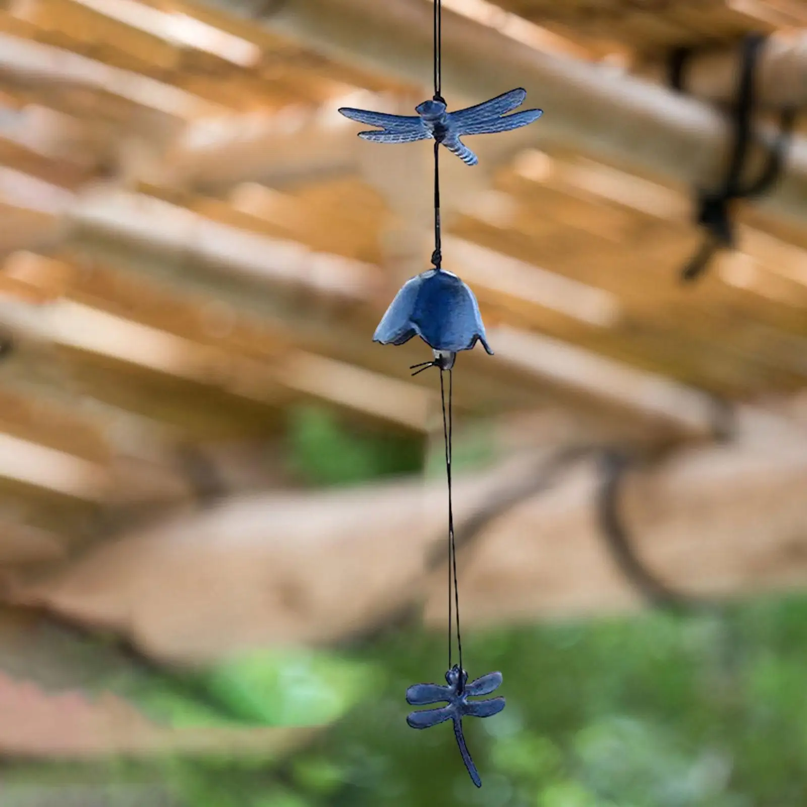 Japanese Wind Chime Dragonfly Decorative Traditional Wind Bell Metal Windchime for Outdoor Courtyard Yard Door Decoration