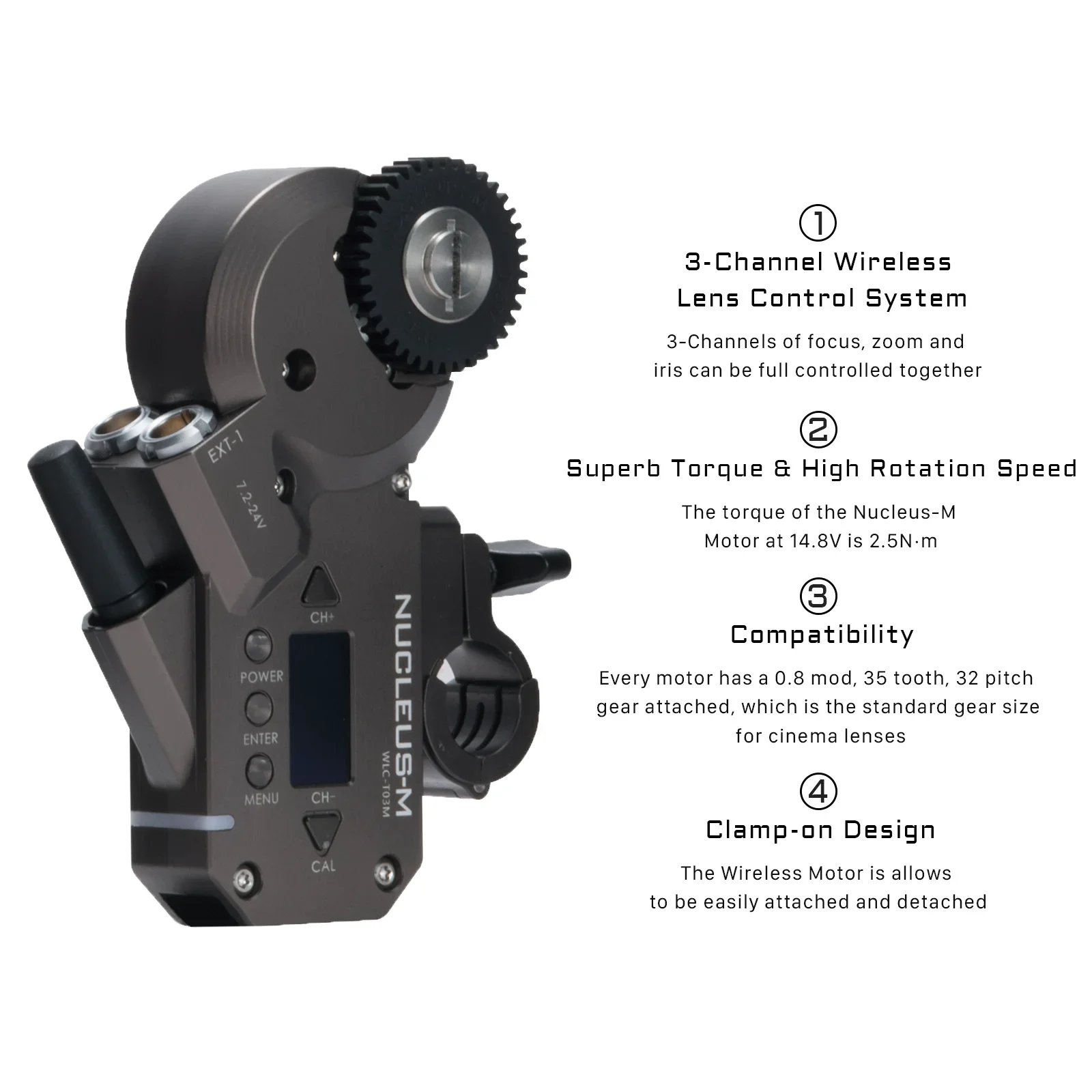 TILTA Nucleus-M مجموعة نظام التحكم في عدسة التركيز اللاسلكي I لكاميرا DSLR Gimbal DJI Ronin RS3 WLC-T03-K1