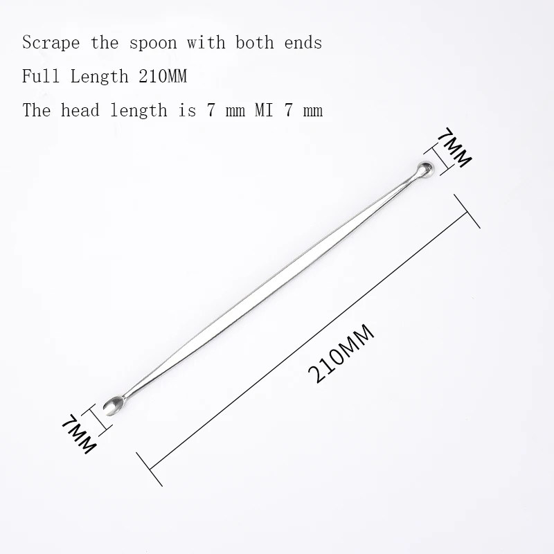 정형외과 기구, 의료용 스크래핑 스푼, 더블 헤드 스크래핑 스푼, 스테인리스 스틸