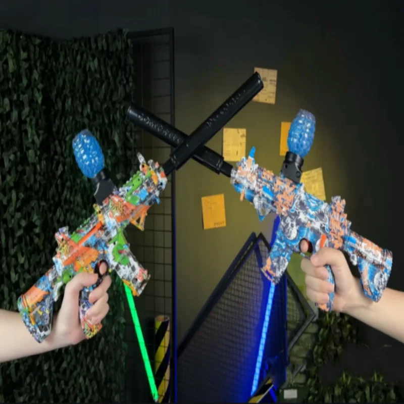 دليل كهربائي ساخن ذو وضع مزدوج معدل عالٍ لمسدس لعبة الكتابة على الجدران في الهواء الطلق لعبة الفريق المعركة