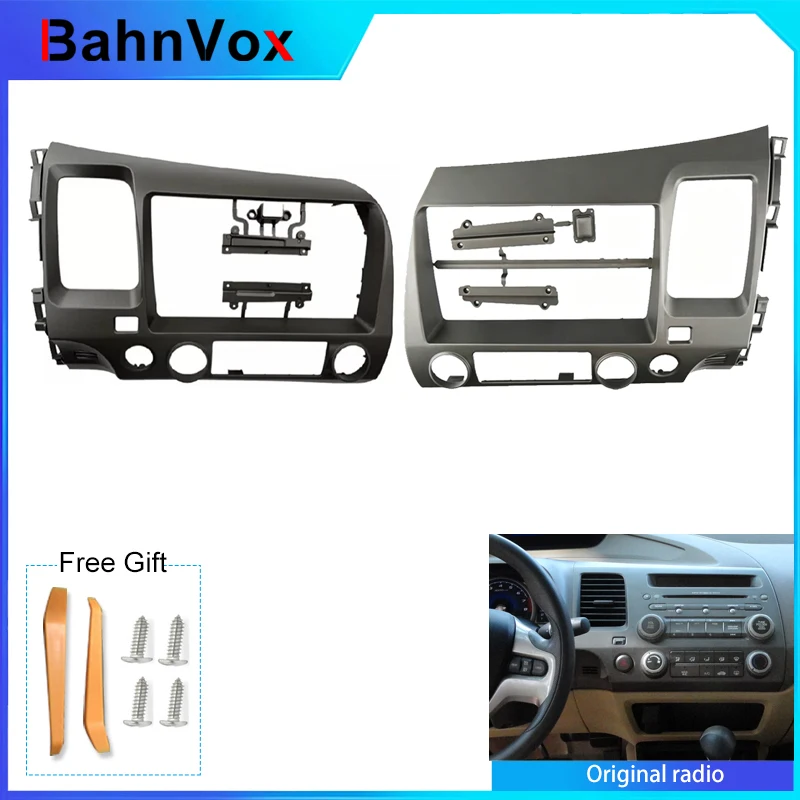 

9"Android Car Radio Stereo fascias Panel faceplate frame kit wire harness cable adapter For Honda CIVIC 2006-2011