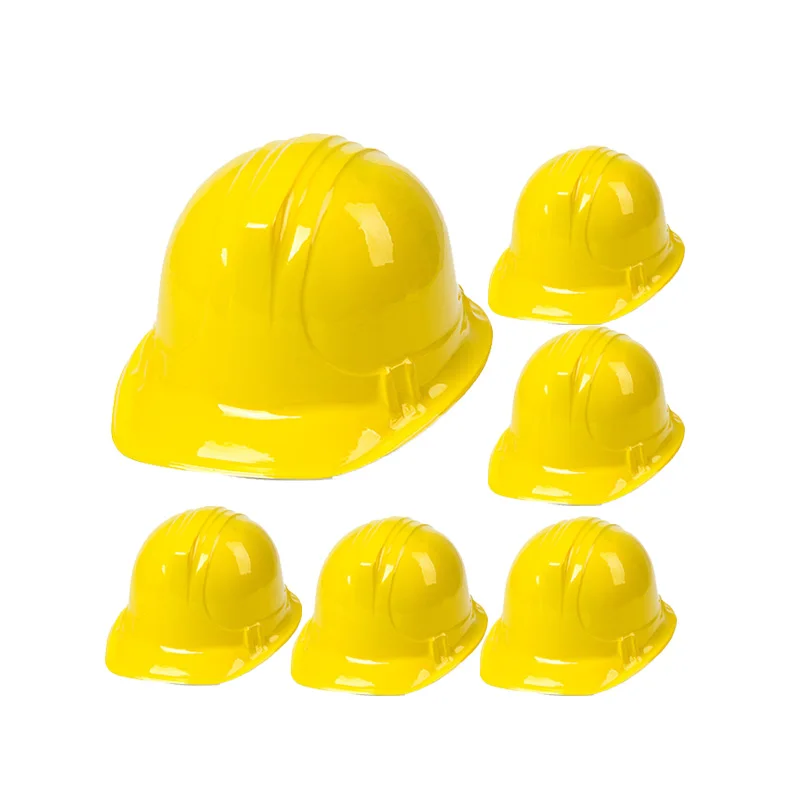 Construction Hard Hats Plastic Yellow Red Black Orange Blue Kids Party Hat Birthday Hats for Construction Birthday Party