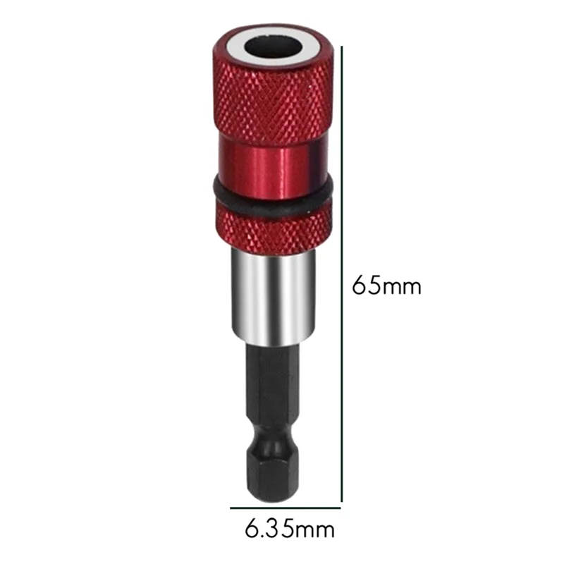 【Preço-gota!】3 pçs 1/4 hex haste broca elétrica chave de fenda magnética bit titular ferramenta magnetismo limite haste extensão ajustável