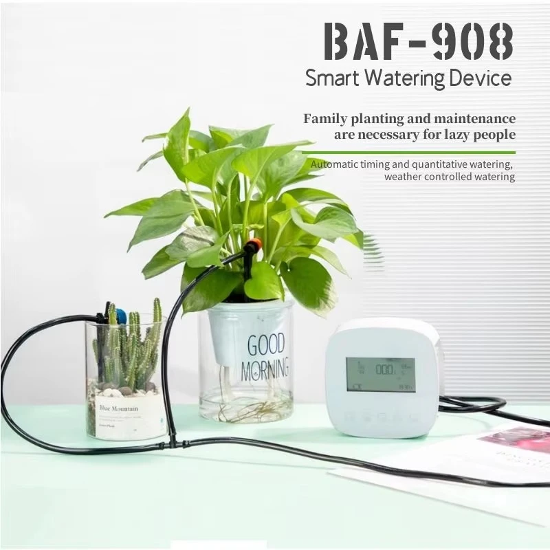 Solar automatic indoor irrigation programmable intelligent drip irrigation humidity detection