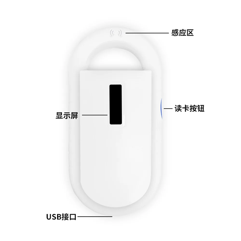 Pet Chip 134.2KHZ Card Reader Animal Identification FDX-B Scanner Glass Tube Label Reader