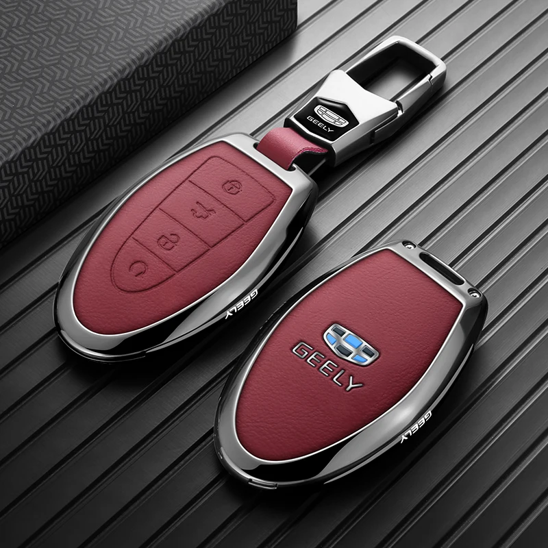 Auto Interior Accessories Zinc Alloy Key Case Fit 2026 Geely Fifth Generation Emgrand, Shockproof Remote Key Protector