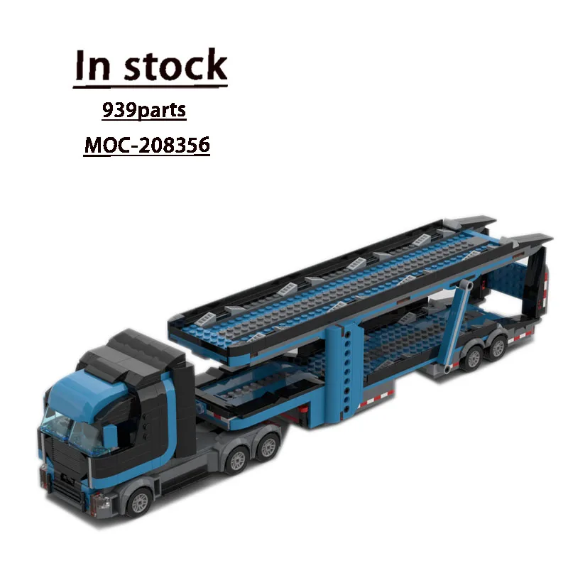 

MOC-208356 City Long-Distance Cargo Truck Building Block Model 939 Parts MOC Creative Boys Children Birthday Building Block Gift