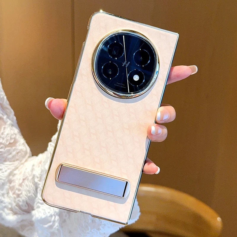 

OPPO Find N5 Оцинкованный кожаный чехол для телефона с подставкой - прочный защитный чехол для вашего устройства