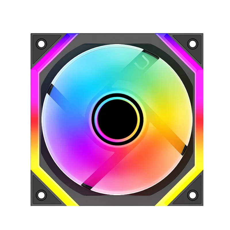 PC 120 مللي متر مروحة تبريد لحافظة الكمبيوتر مبرد الهواء حافظة الكمبيوتر مروحة 12 سنتيمتر مروحة تبريد المياه الصامتة إلى الأمام