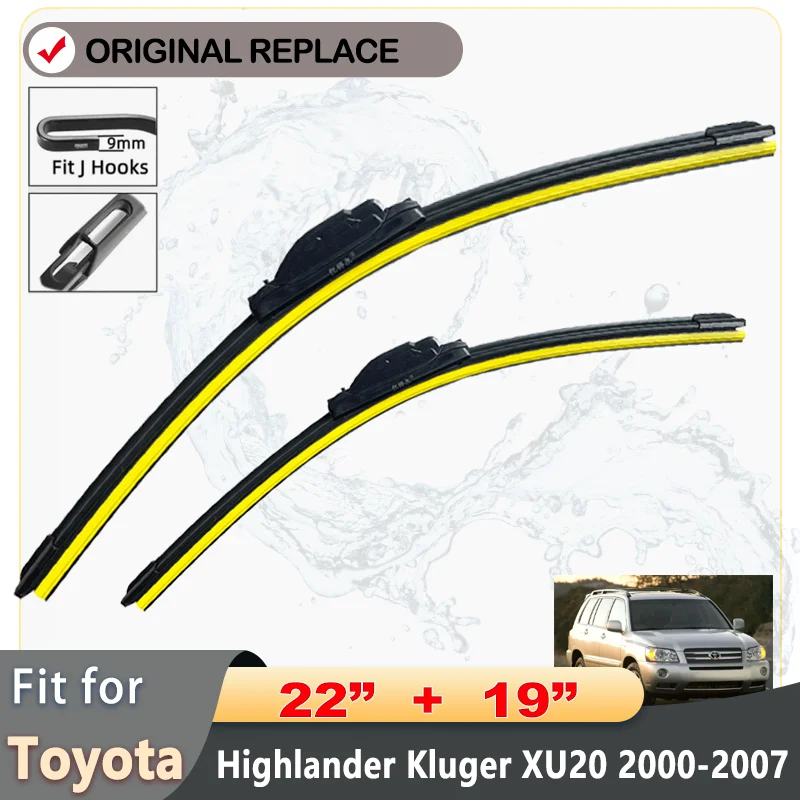 

Щетки стеклоочистителя для Toyota Highlander Kluger XU20 2000-2007, 22 дюйма 19 дюймов