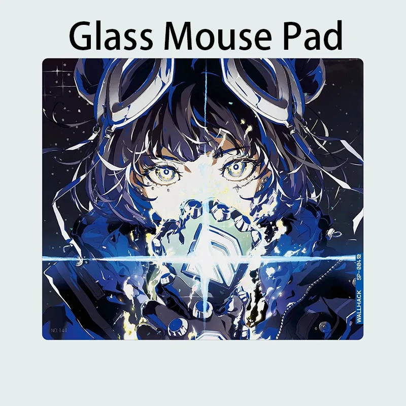 

Cool Girl Glass Mouse Pad Sora Game Mouse Pad Customized Pattern Tempered Smooth Gaming Desk Mat Fps Esports Office Gaming