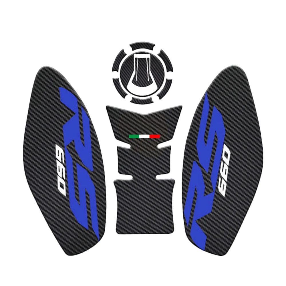 Motocicleta Anti Slip Óleo Combustível Tanque Cap Pad, Side Grip Decal Protector, Almofadas de Adesivos para Aprilia RS 660 2021, RS660 2020-2022