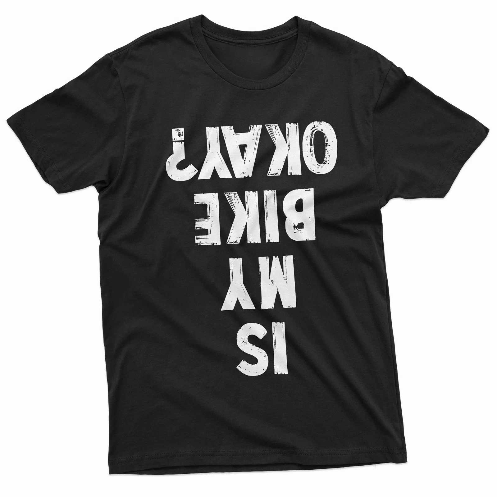 Lustiges Biker-T-Shirt für Herren, Fahrrad ist mein Fahrrad, ok, lustiges Bumble-Down-Text-T-Shirt, Sommer-Baumwoll-Sport-Top