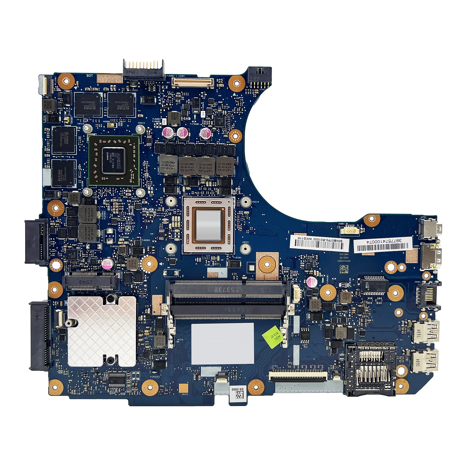 Para dell original LA-F382P mainboard CN-06WXV8 0rwxv8 portátil placa-mãe rwxv8 latitude 5495 e5495 r3 r5 r7 100% testado