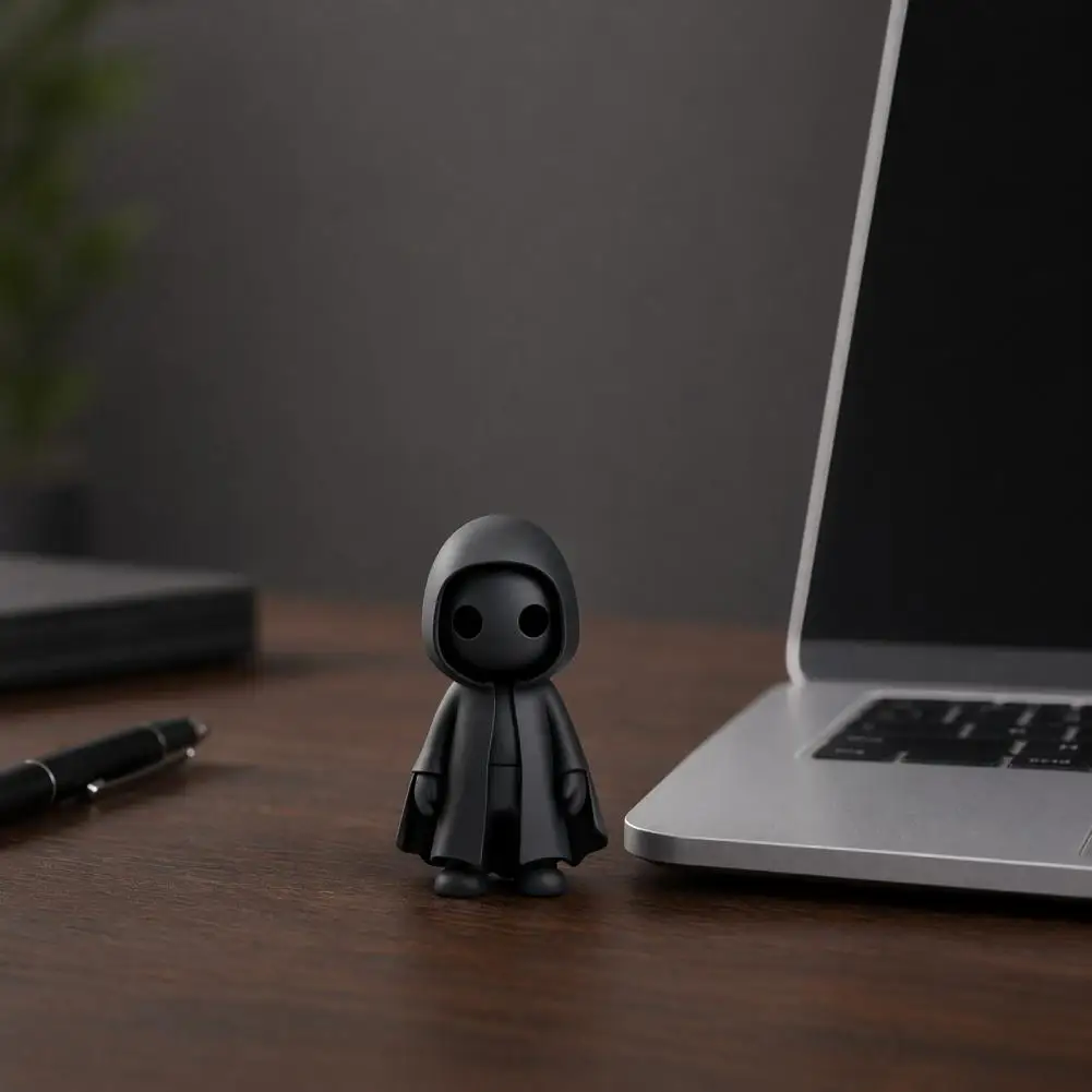 Halloween Desktop Ornament Halloween Desk Accessory 3d Printed Halloween Ghost Figurine Spooky Cloaked Ghost Statue for Indoor